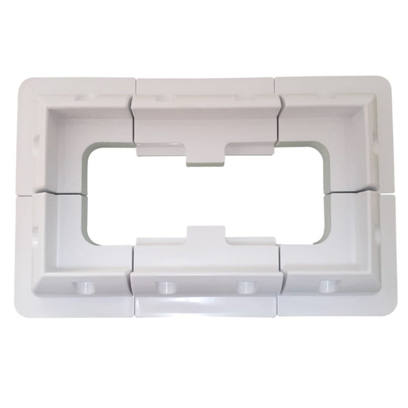 KARAVAN MONTAJ SETİ BEYAZ 6'LI SET (4 KÖŞE, 2 YAN)